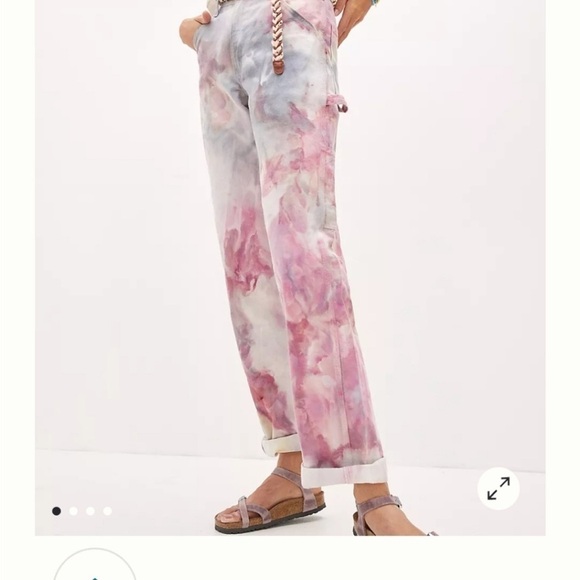 Anna Sui Riverside Painterly Tie-Dye Pants small - Picture 1 of 13